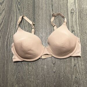 SO Womens Intimates T-Shirt Bra Underwire Adjustable Strap Stretch Tan Size 36D